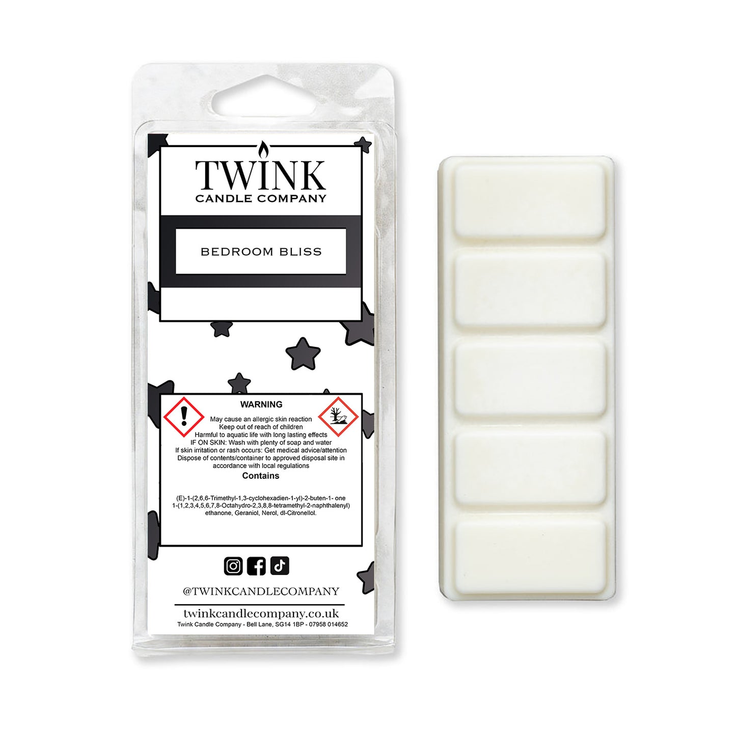Bedroom Bliss (50g) Inspired Wax Melt Snap Bar