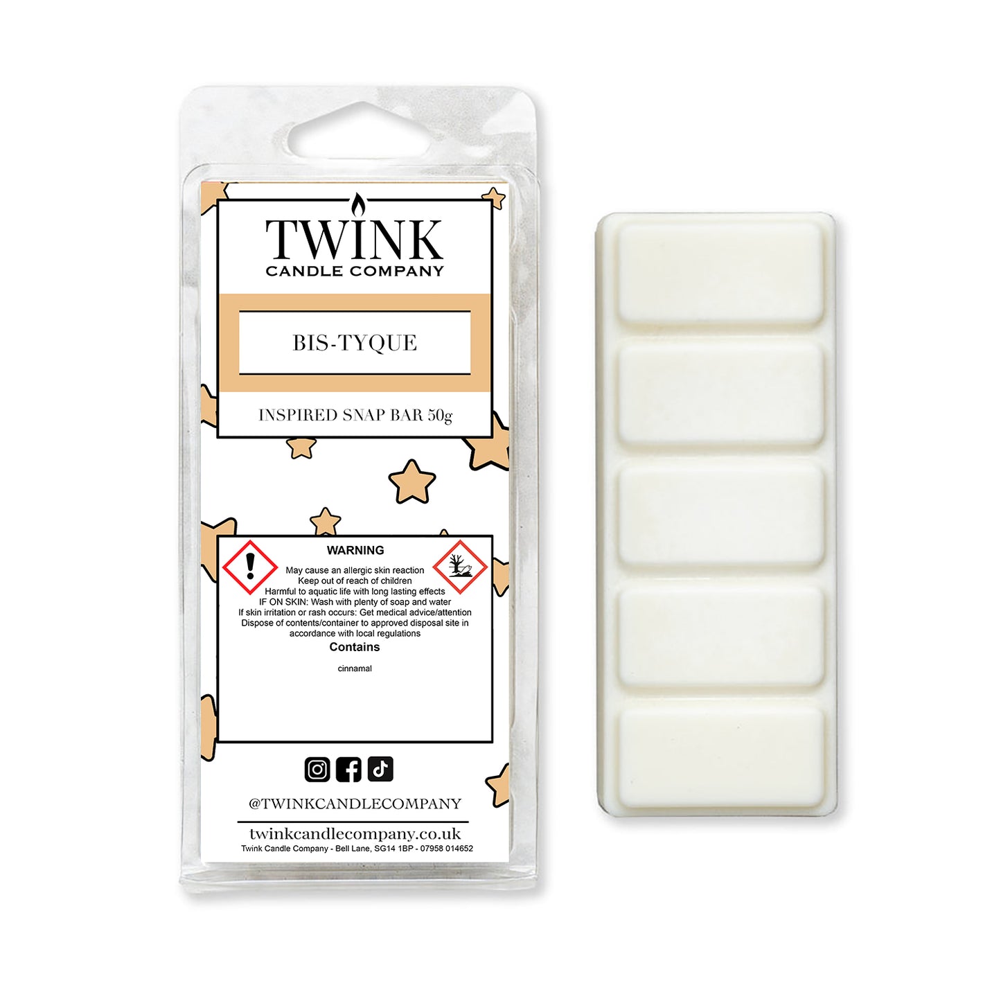 Bis-Tyque (50g) Inspired Wax Melt Snap Bar