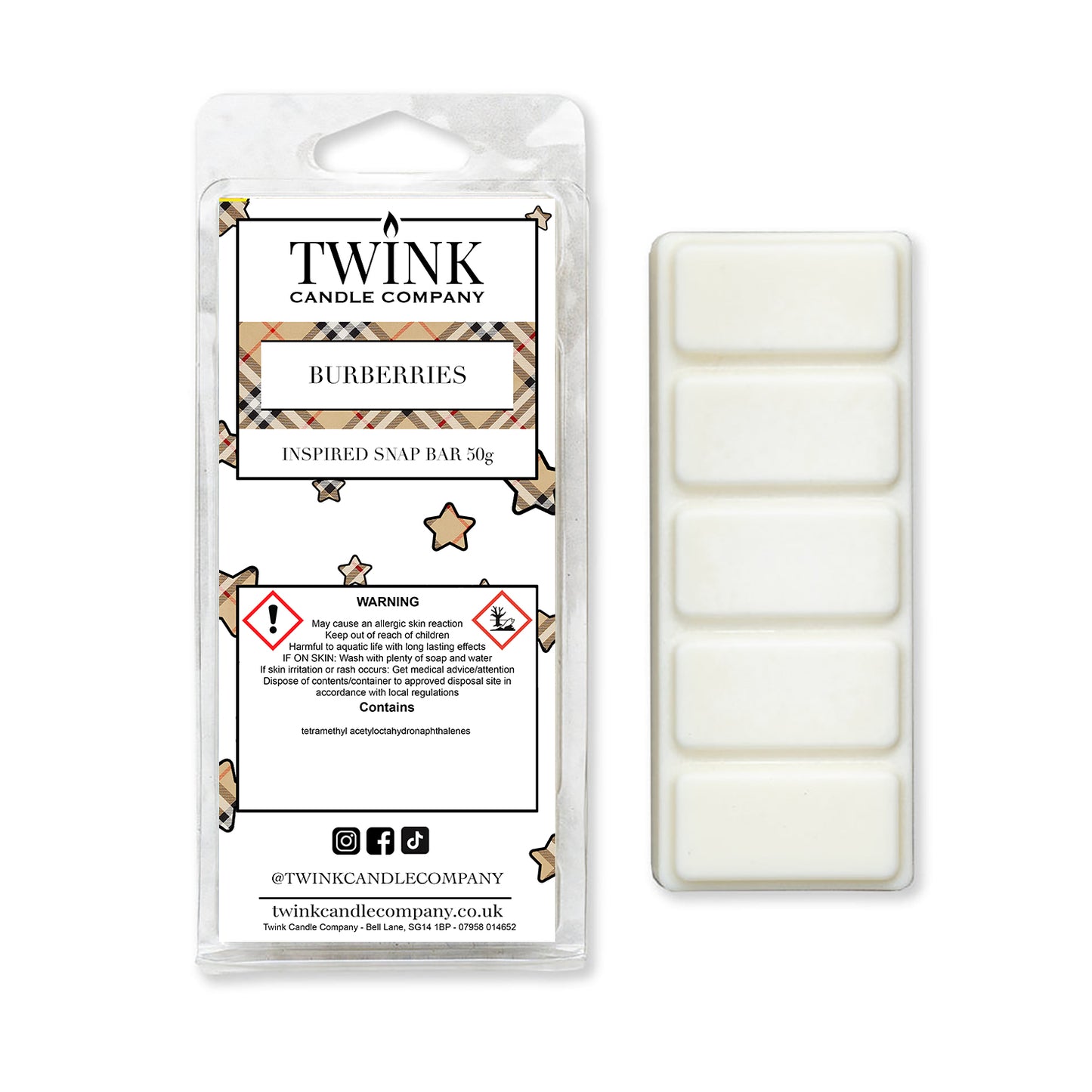 Burberries (50g) Inspired Wax Snap Bar