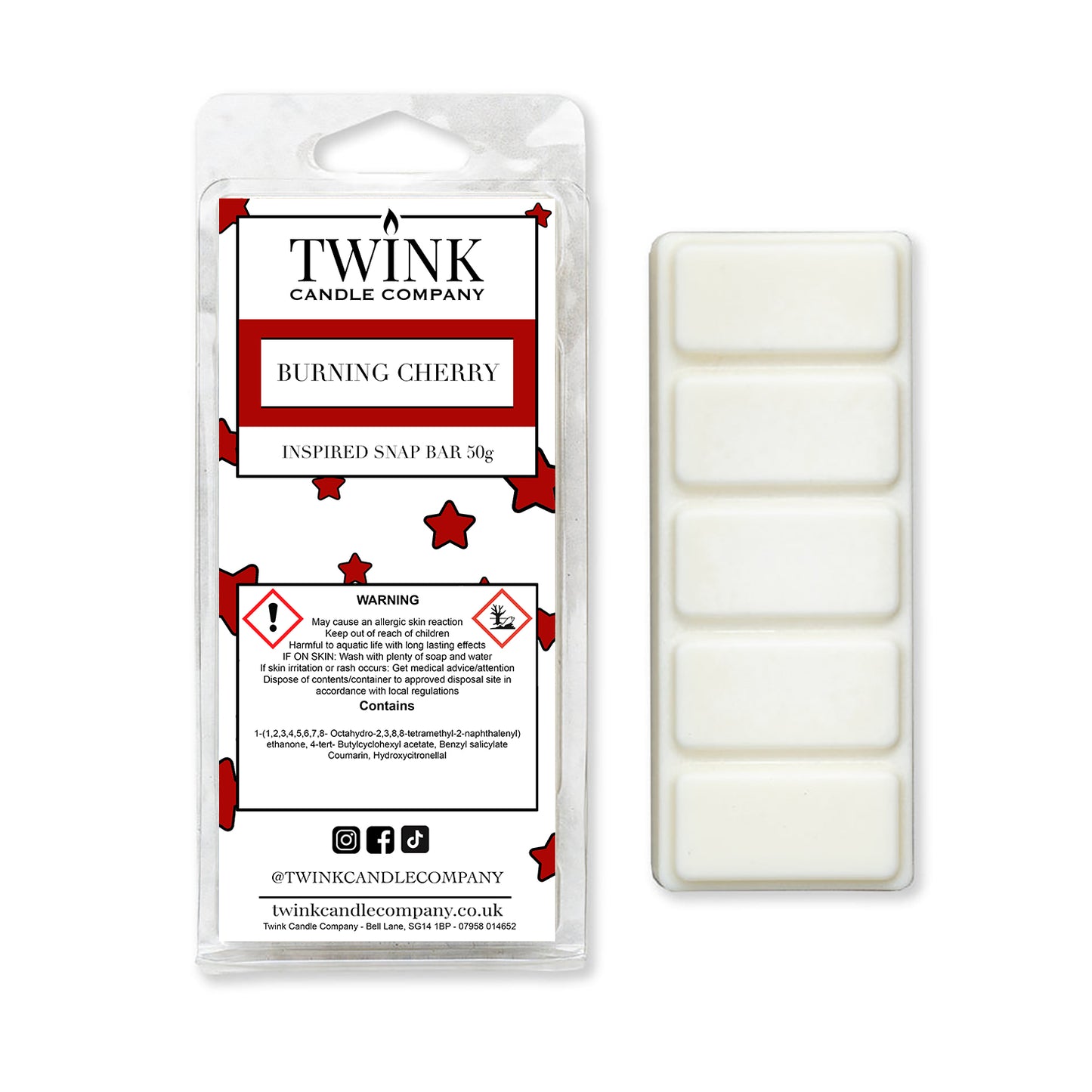 Burning Cherry (50g) Inspired Snap Bar Wax Melt