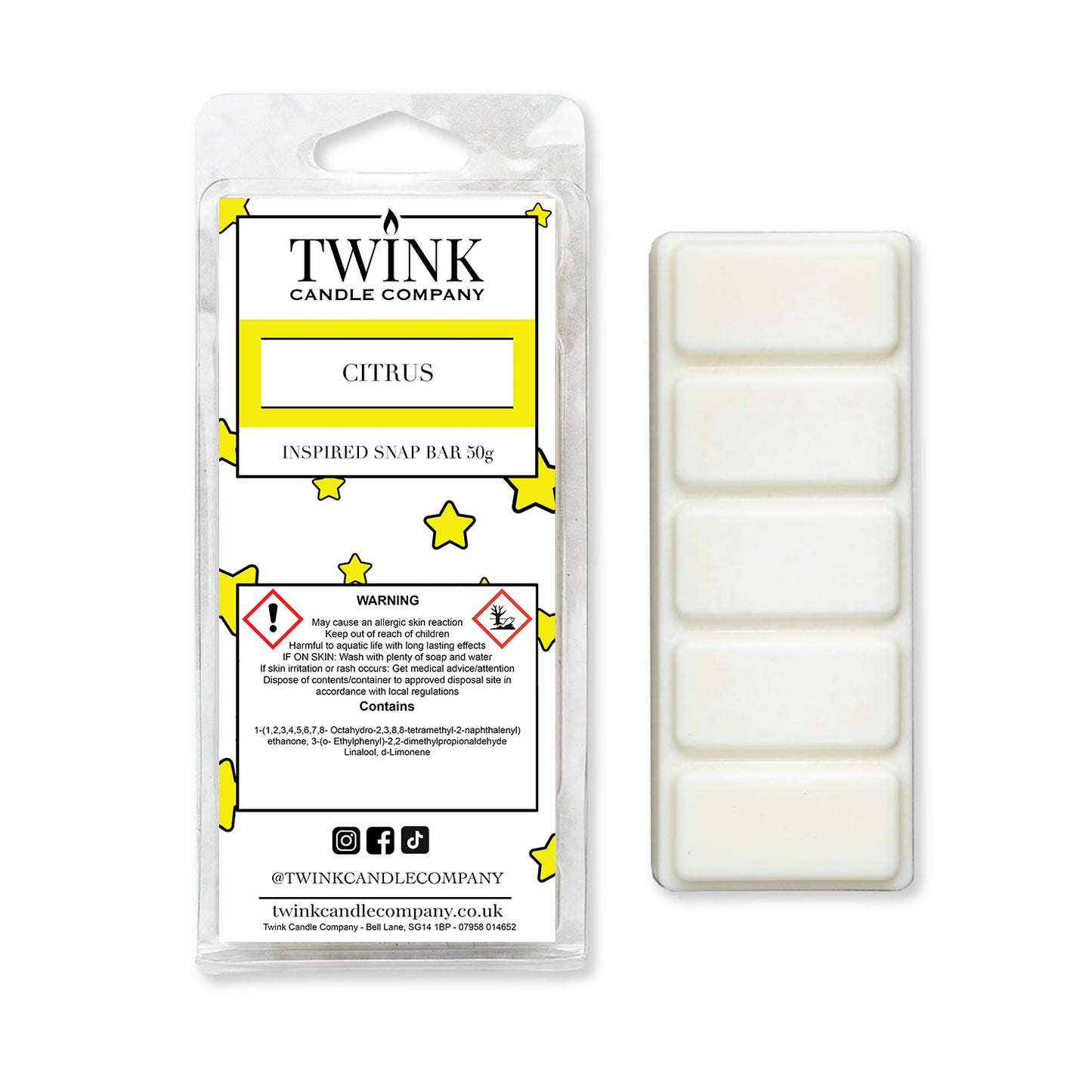 Citrus (50g) Inspired Snap Bar Wax Melt