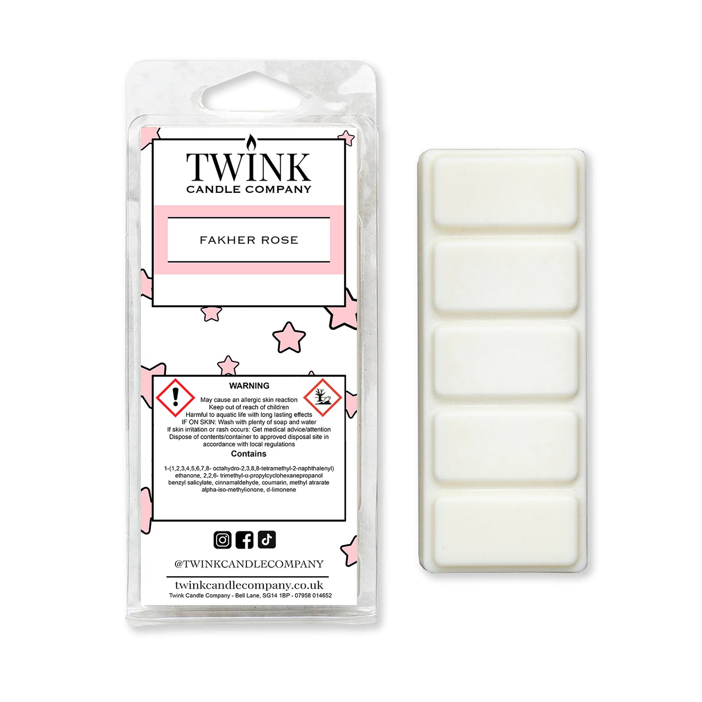 Fakher Rose (50g) Inspired Wax Melt Snap Bar
