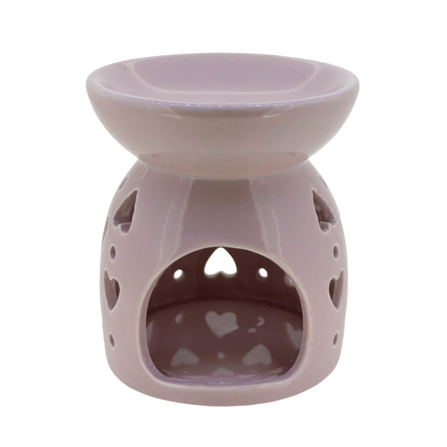 Pink Heart Cutout Wax/Oil Burner