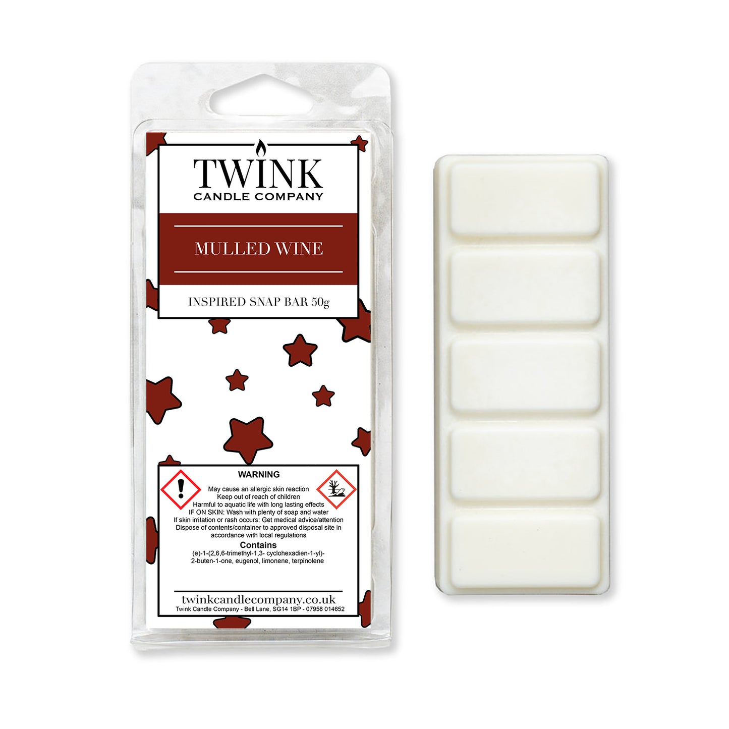 Mulled Wine (50g) Soy Wax Melt Snap Bar