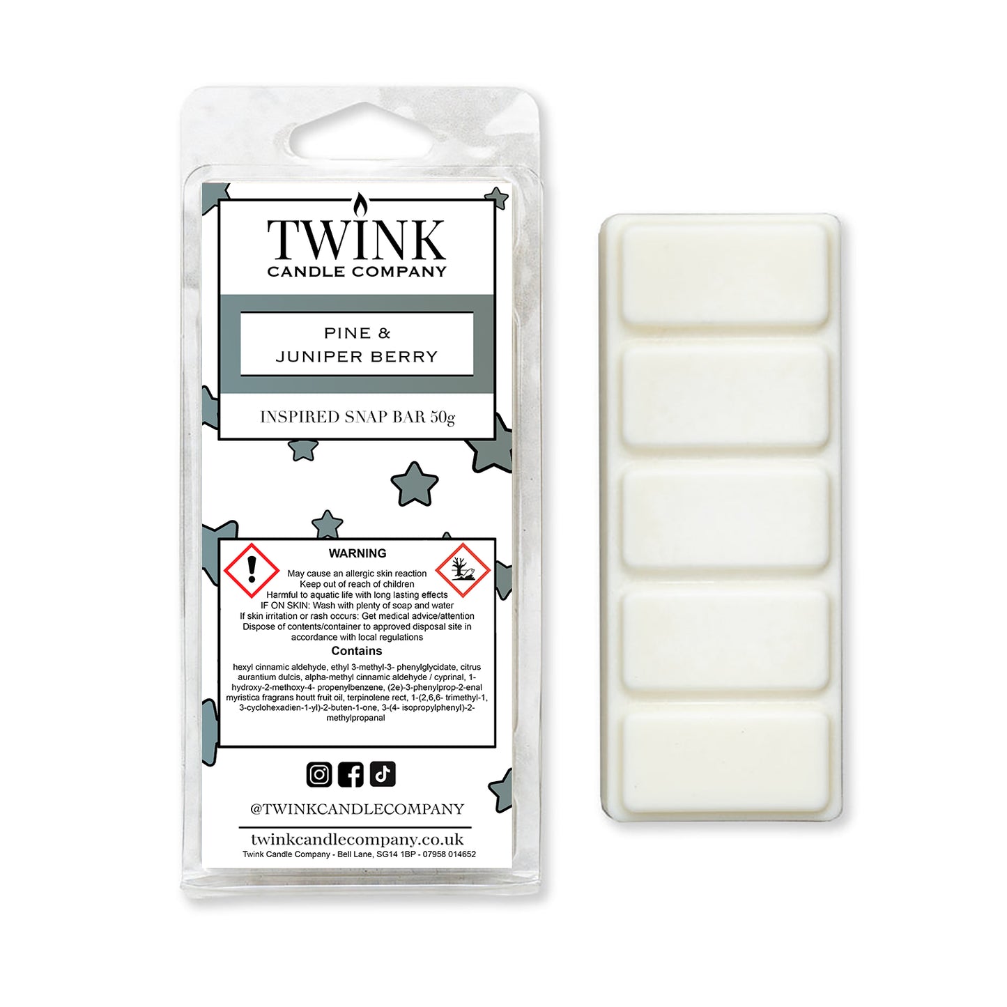 Pine & Juniper Berry (50g) Wax Melt Snapbar