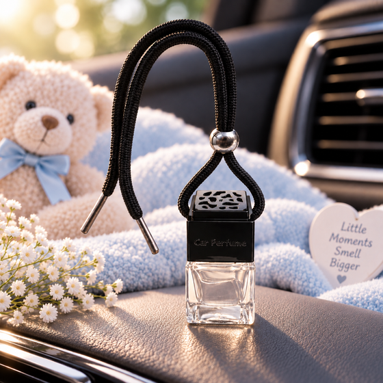 Baby Powder car diffuser by Twink Candle Company — a soft, clean-scented hanging car air freshener