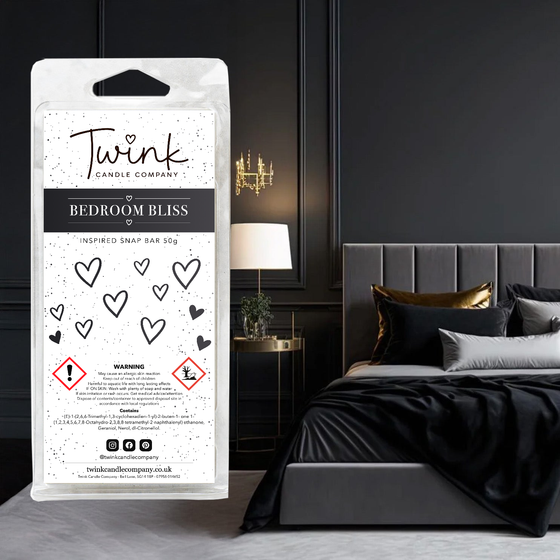 Bedroom Bliss inspired soy wax melt snap bar by Twink Candle Company