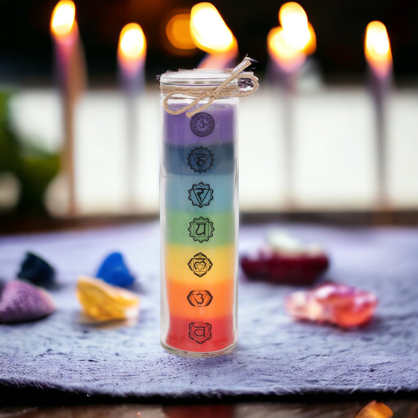 Chakra (585g) Tube Candle