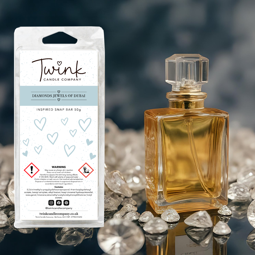 Diamonds (Jewels of Dubai) inspired soy wax melt snap bar by Twink Candle Company