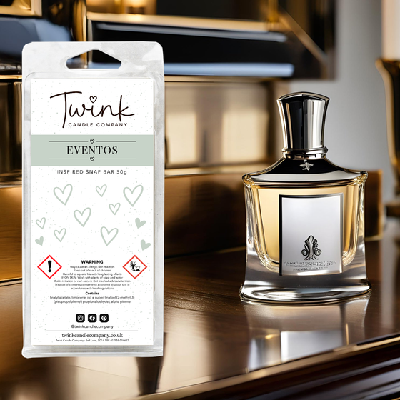 Eventos inspired soy wax melt snap bar by Twink Candle Company