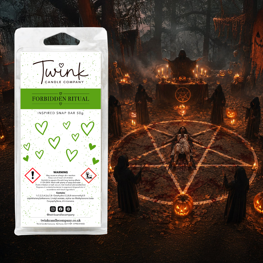 Forbidden Ritual soy wax melt snap bar by Twink Candle Company