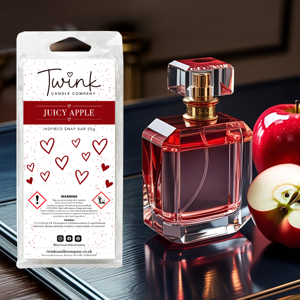 Juicy Apple inspired soy wax melt snap bar by Twink Candle Company