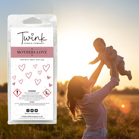 Mothers Love inspired soy wax melt snap bar by Twink Candle Company