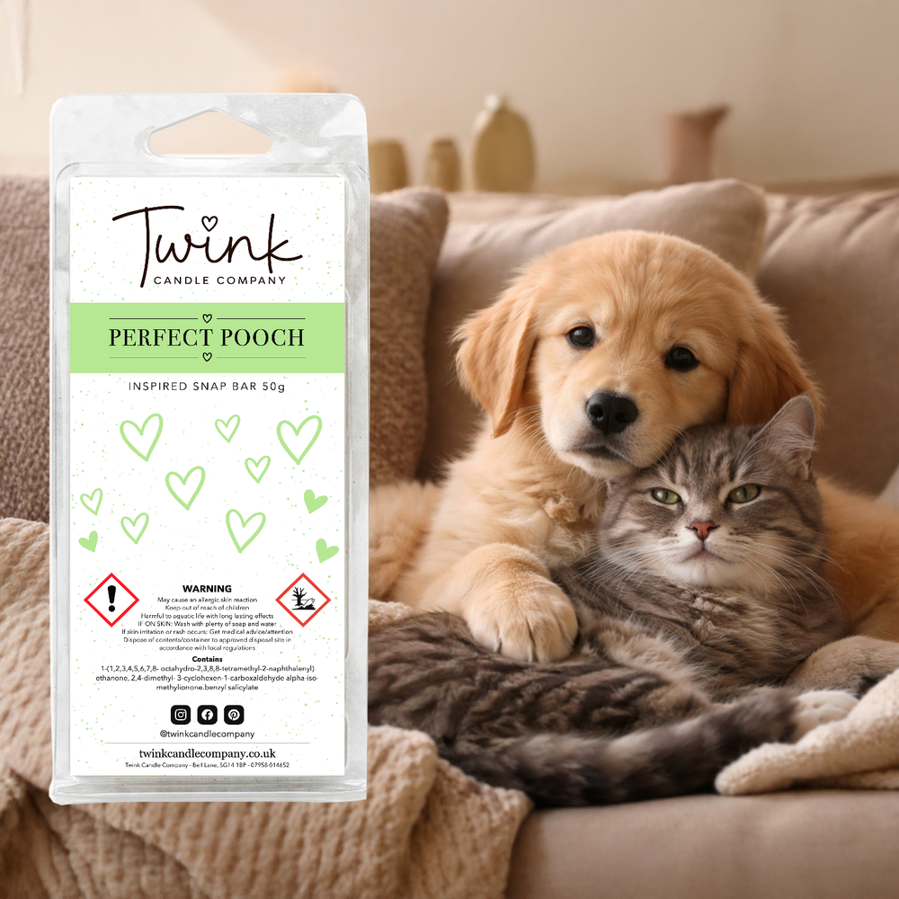 Perfect Pooch inspired soy wax melt snap bar by Twink Candle Company