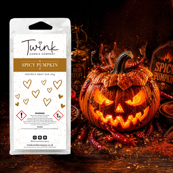 Spicy Pumpkin soy wax melt snap bar by Twink Candle Company