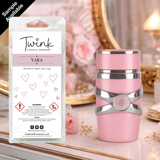Yara inspired soy wax melt snap bar by Twink Candle Company