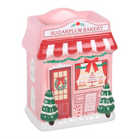 Sugarplum Bakery oil burner by Twink Candle Company, side view