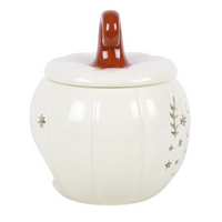 Cream folk pumpkin wax/oil burner by Twink Candle Company, gift box