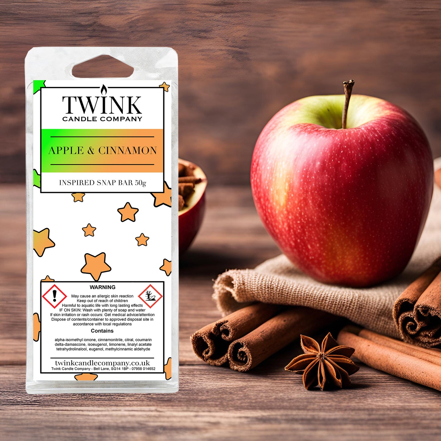 Apple & Cinnamon (50g) Wax Melt Snap Bar