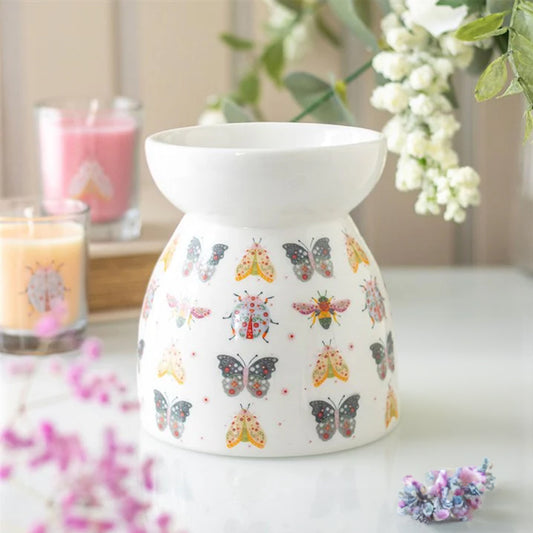 Floral Bug Print Wax / Oil Burner