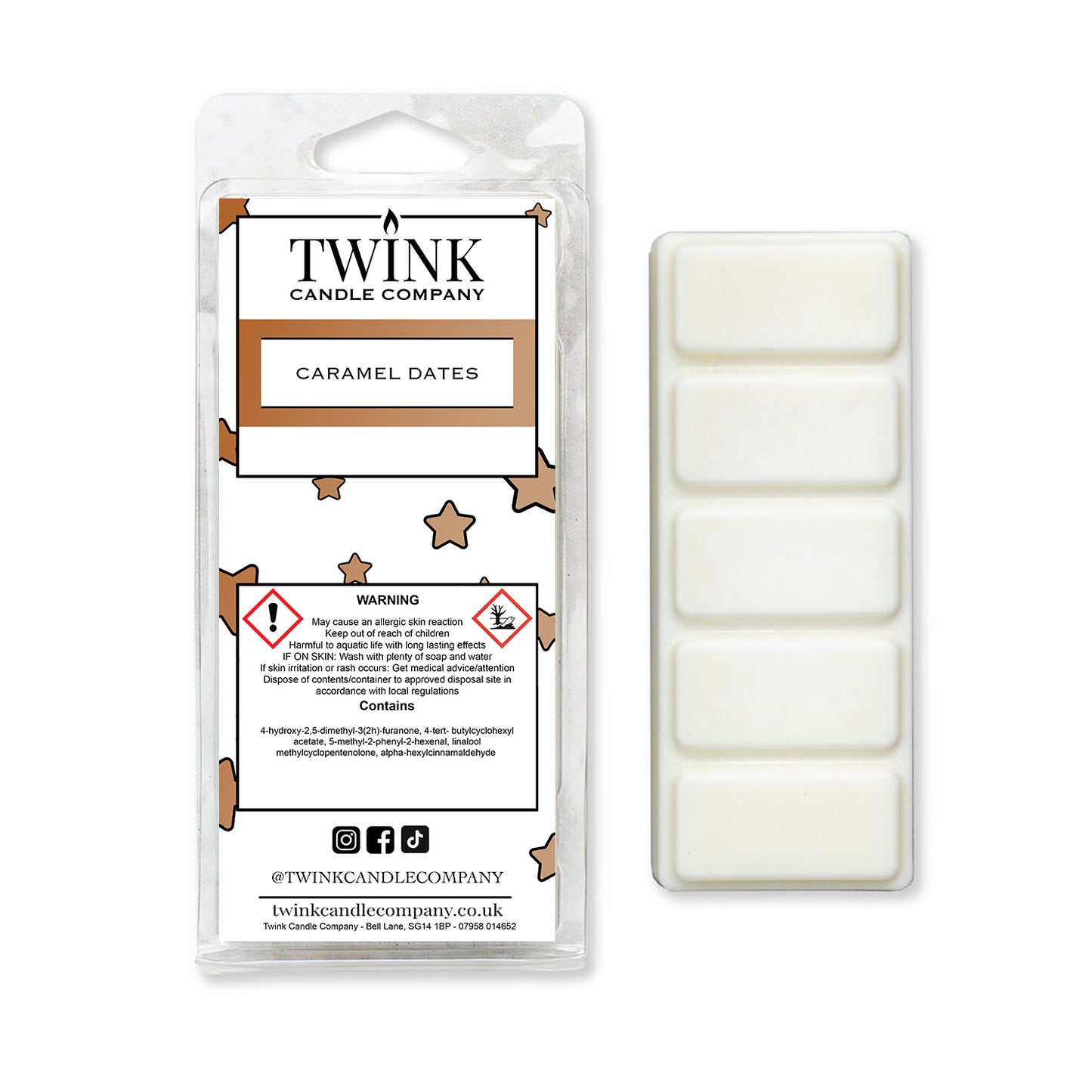 Caramel Dates (50g) Inspired Wax Melt Snap Bar