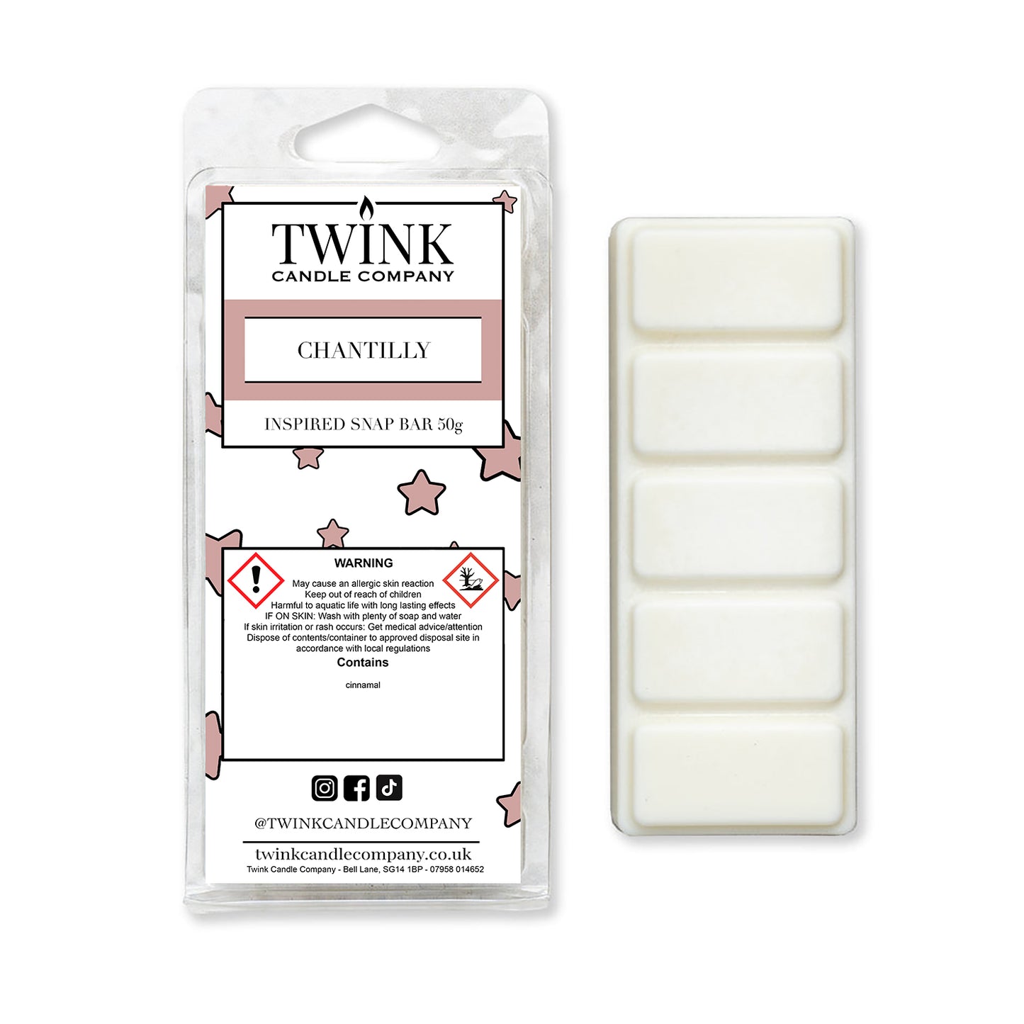 Chantilly (50g) Inspired Wax Melt Snap Bar