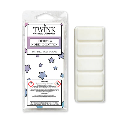 Cherry & Nordic Cotton (50g) Wax Melt Snap Bar