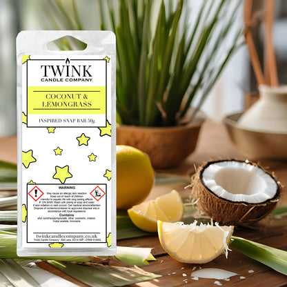 Coconut & Lemongrass (50g) Inspired Snap Bar Wax Melt