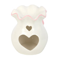 White and pink bow wax/oil burner – additional view