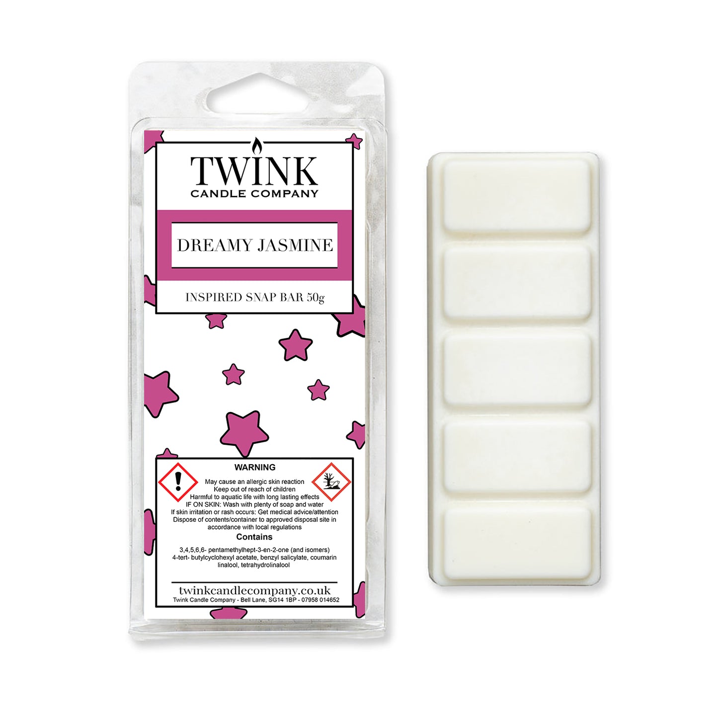 Dreamy Jasmine (50g) Inspired Wax Melt Snap Bar