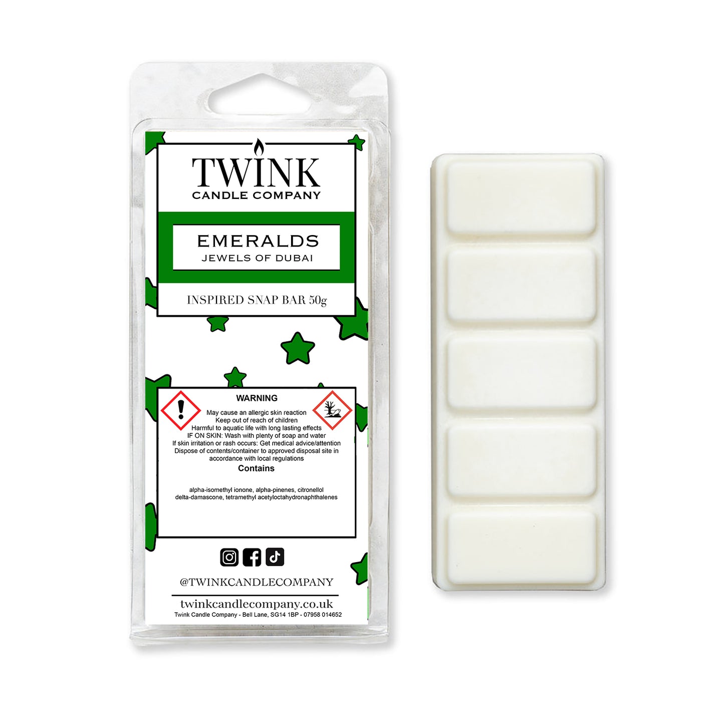 Emeralds (Jewels of Dubai) (50g) Inspired Wax Snap Bar
