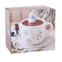 Snowman in a cup wax/oil burner – additional view