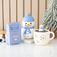 Snowman in a cup wax/oil burner – additional view