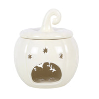 Cream folk pumpkin wax/oil burner – additional view