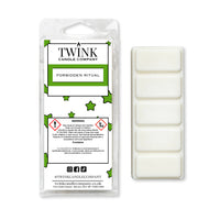 Forbidden Ritual (50g) soy wax melt snap bar by Twink Candle Company — dark patchouli, warm spice and creamy vanilla