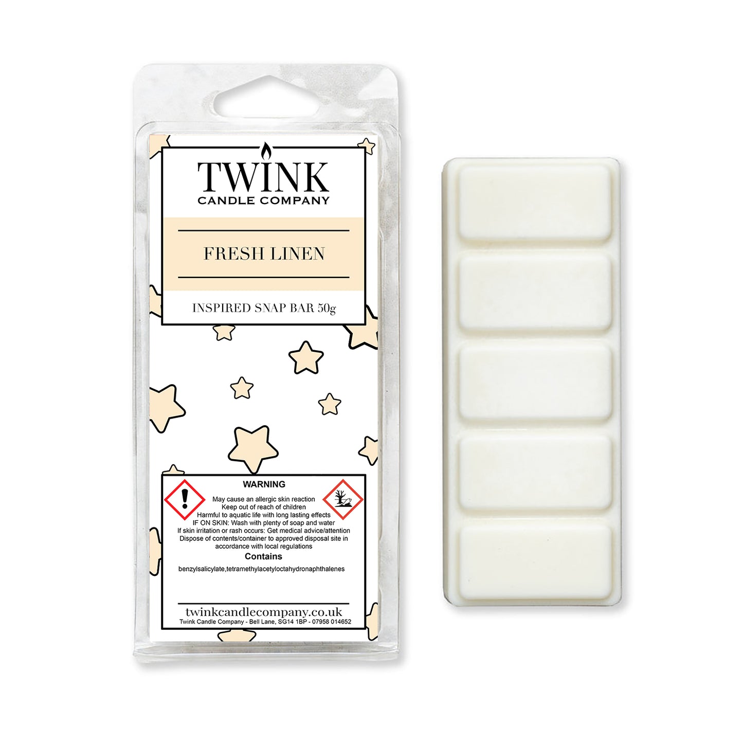 Fresh Linen (50g) Inspired Wax Melt Snap Bar