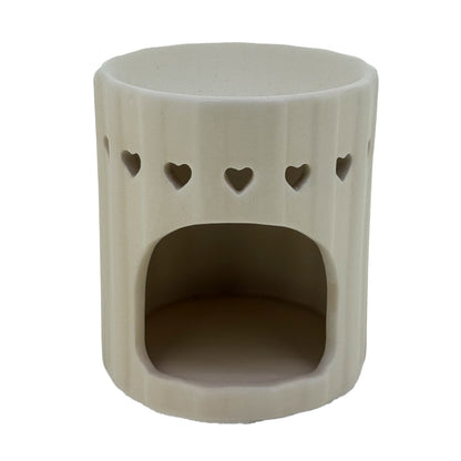 Heart Cutout (Cream) Tumbler Wax/Oil Burner