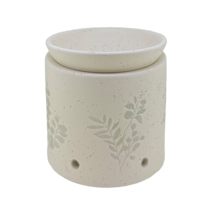 Embossed Flower (Cream) Wax/Oil Burner