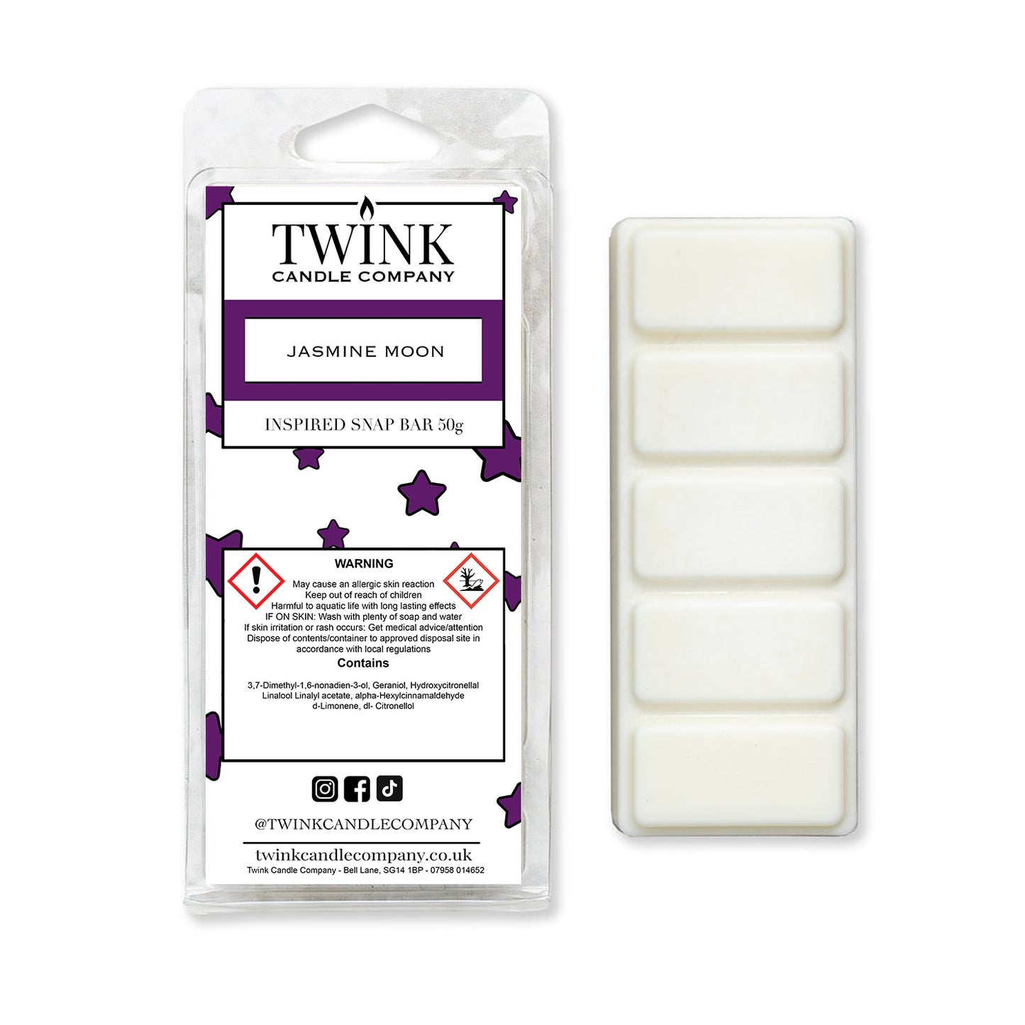 Jasmine Moon (50g) Inspired Wax Melt Snap Bar