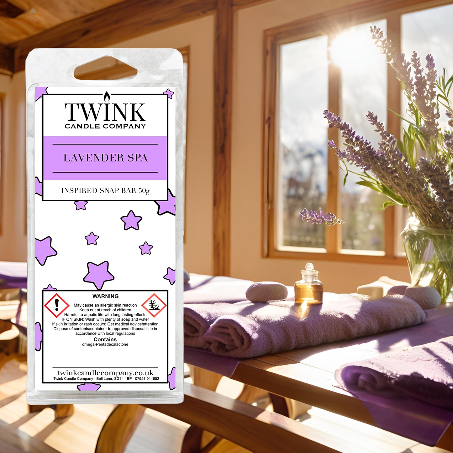 Lavender Spa (50g) Wax Melt Snap Bar