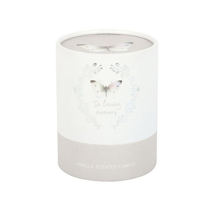 Butterflies In Loving Memory Candle