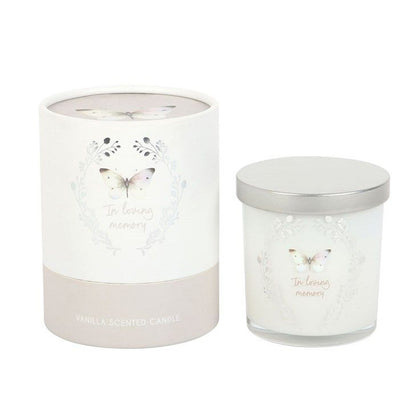 Butterflies In Loving Memory Candle