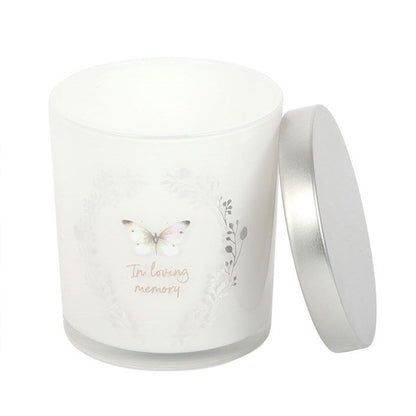 Butterflies In Loving Memory Candle