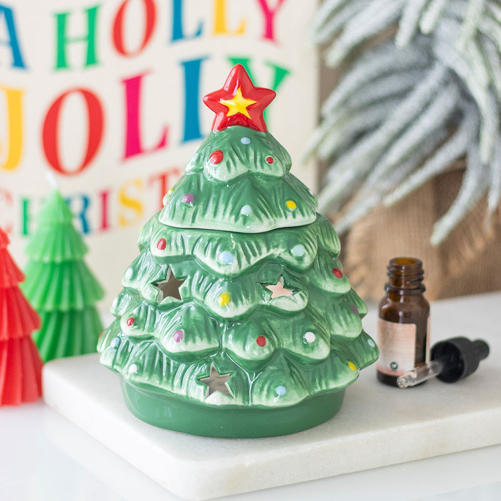 Nostalgic Christmas tree wax/oil burner by Twink Candle Company