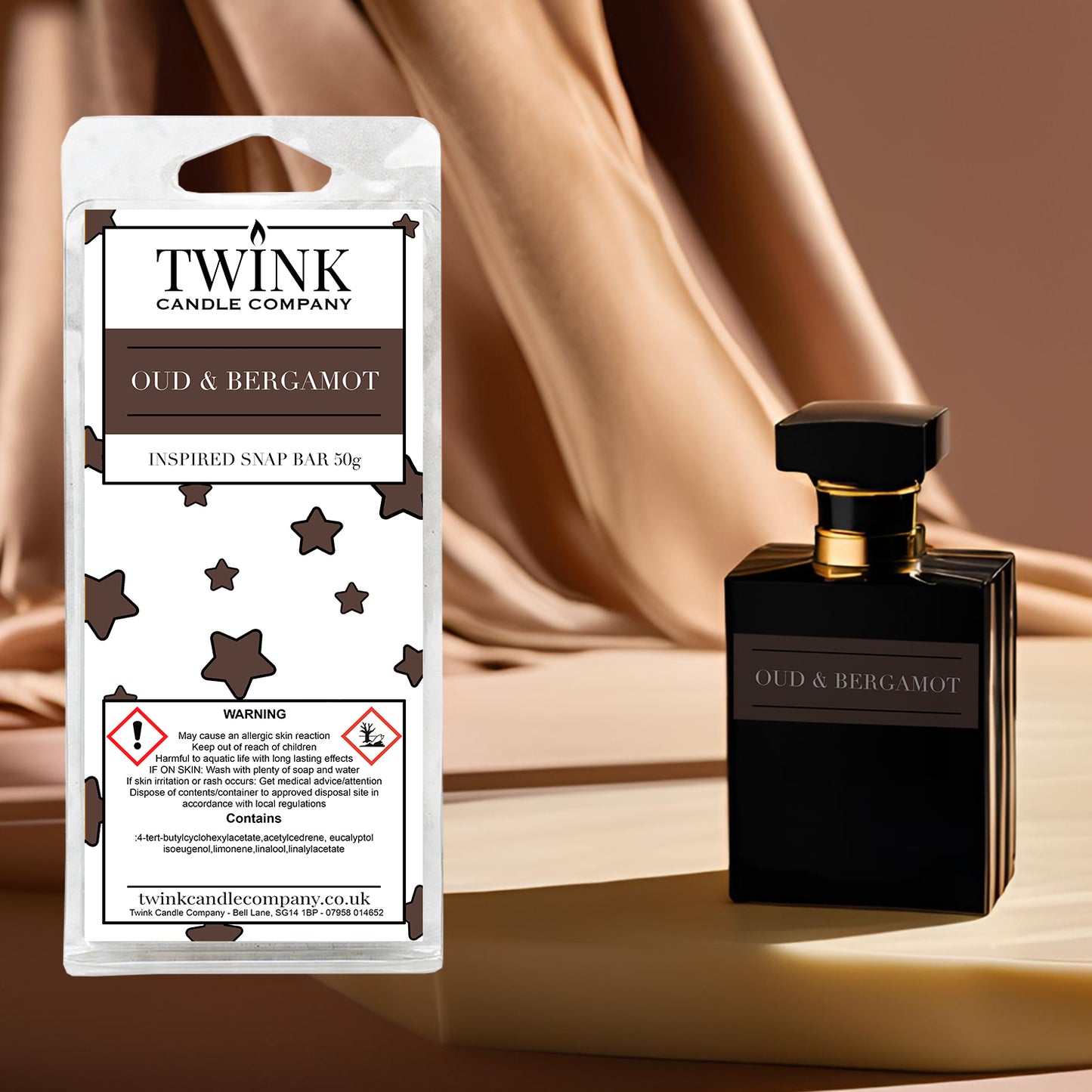 Oud & Bergamot (50g) Inspired Wax Snap