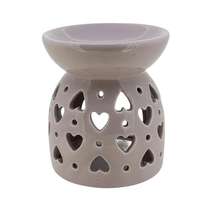 Pink Heart Cutout Wax/Oil Burner