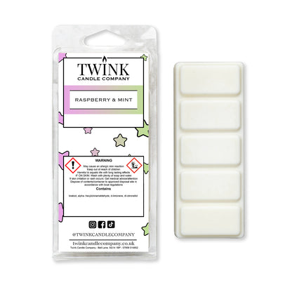 Raspberry & Mint (50g) Inspired Wax Melt Snap Bar