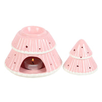 Pink Christmas tree oil burner by Twink Candle Company – additional view