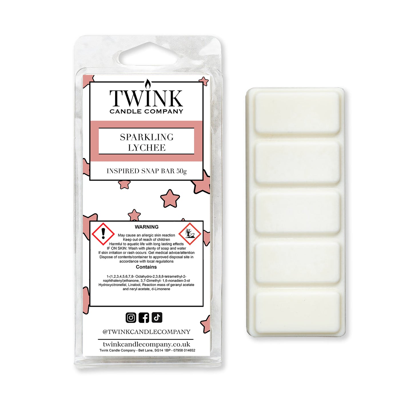 Sparkling Lychee (50g) Inspired Snap Bar Wax Melt