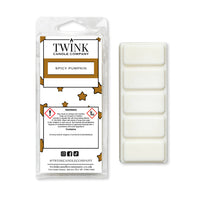 Spicy Pumpkin (50g) soy wax melt snap bar by Twink Candle Company — sweet pumpkin, cinnamon, clove and nutmeg
